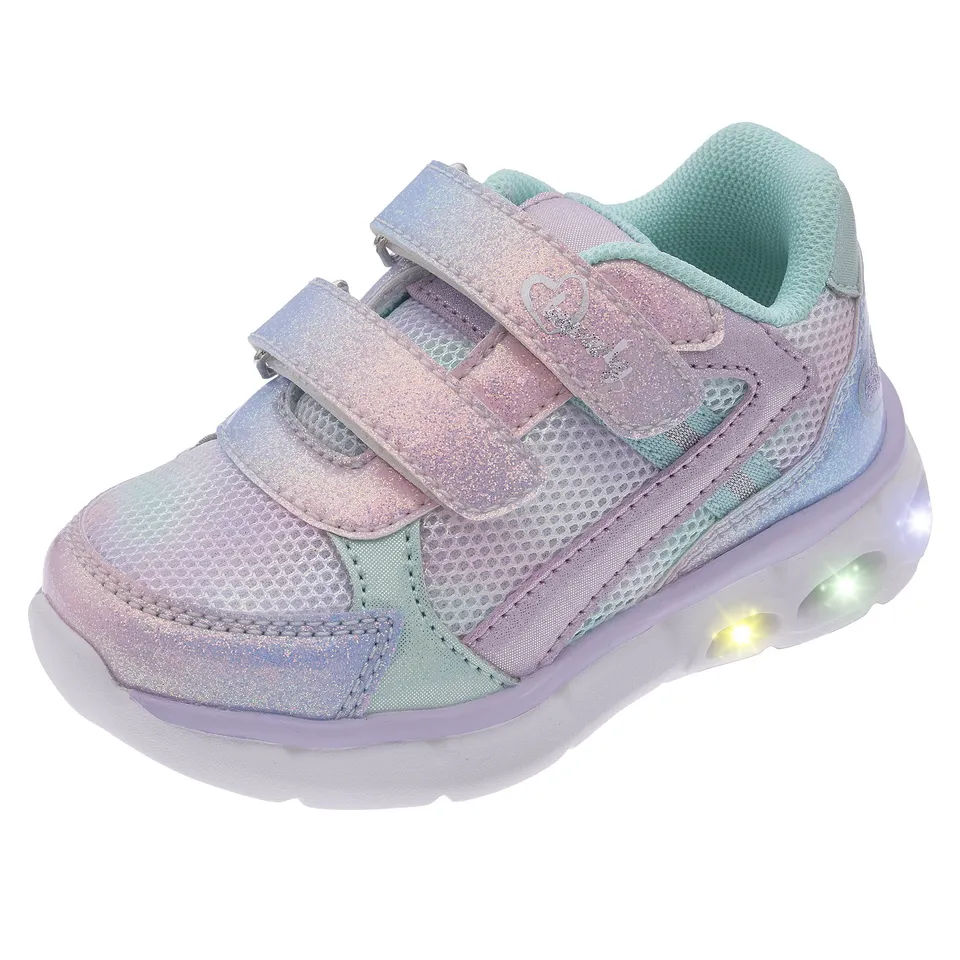 Chicco sneakers bimba doppio strappo suola con luci casual