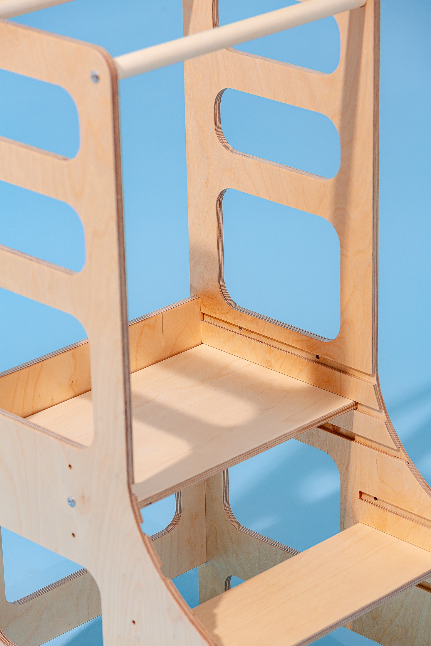 The Dida Torre Apprendimento Montessori legno naturale regolabile