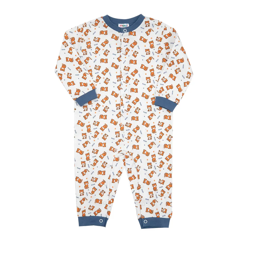 Toys Center Baby pigiama intero bimbo panna tigrotti cotone