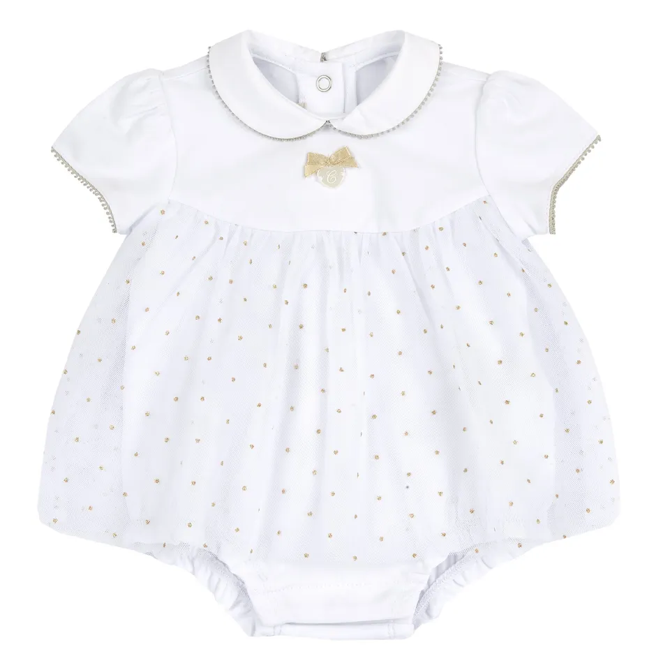 Chicco Pagliaccetto Elegante in cotone per neonata