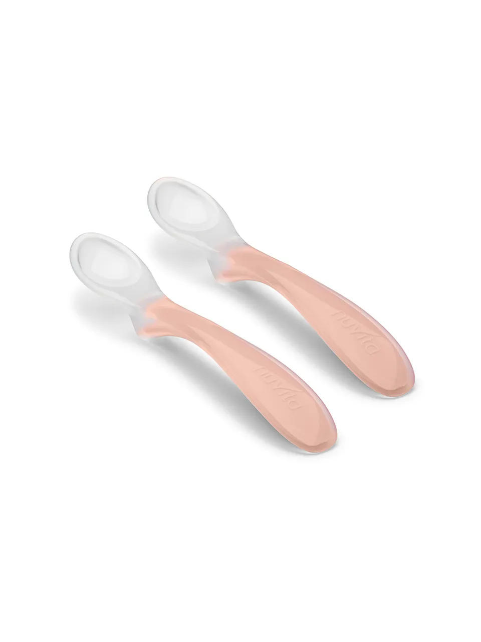 Nuvita EasyEating 8480 cucchiai silicone 2 pz rosa