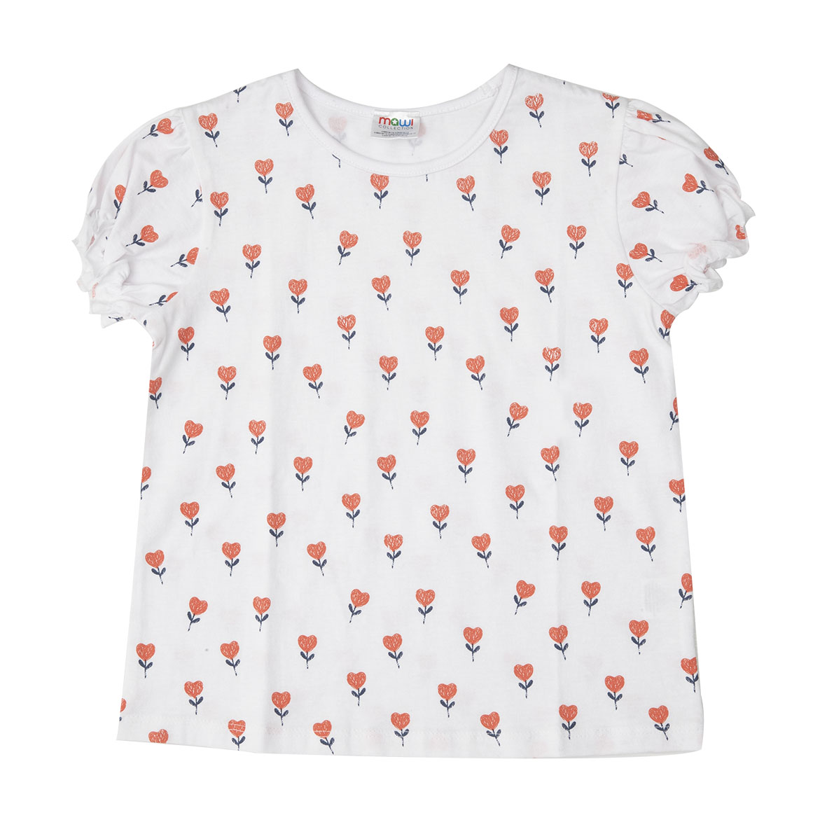 Toys Center Baby Maglietta Bimba Jersey Bianca Cuoricini