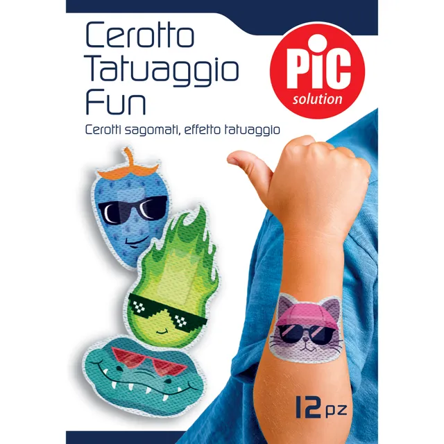 Pic Tattoo Fun cerotti bambini 12 pz effetto tattoo