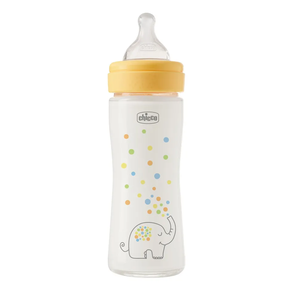 Chicco Perfect Easy biberon vetro 240 ml arancione