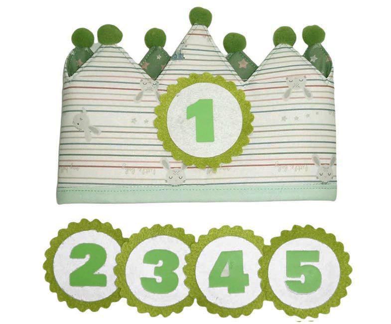 The Dida Corona Compleanno Coniglietto Verde Cotone
