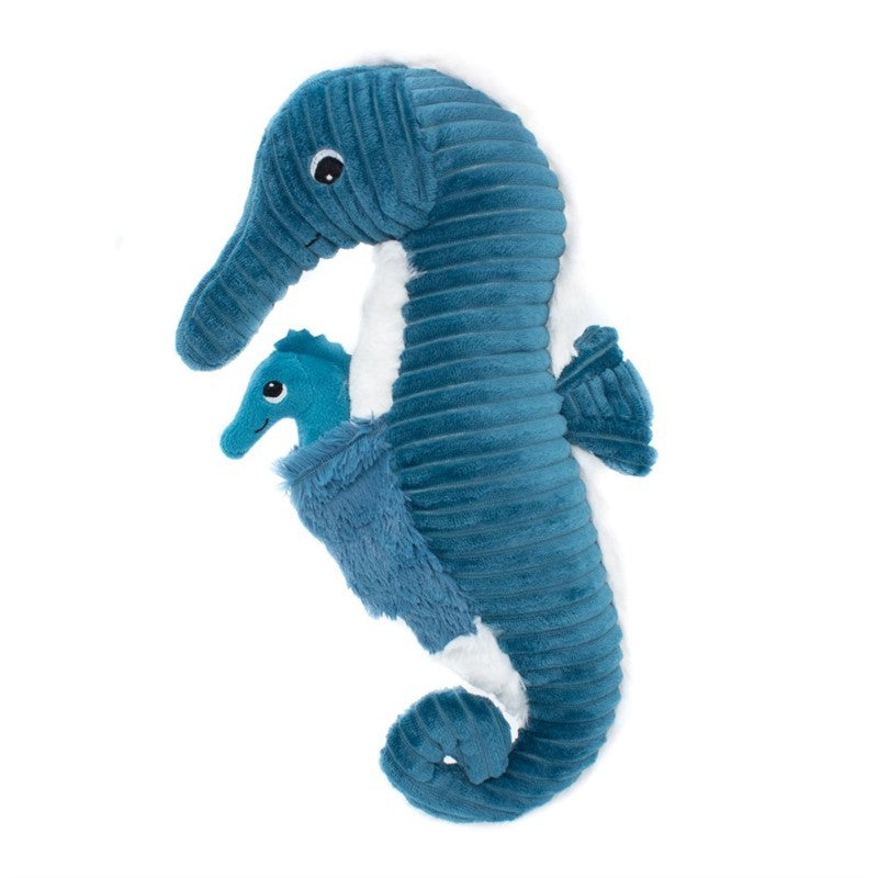 Les Déglingos Ptipotos Papadou Peluche Cavalluccio Blu