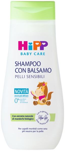 HiPP Baby Shampoo con Balsamo 200 ml mandorle bio