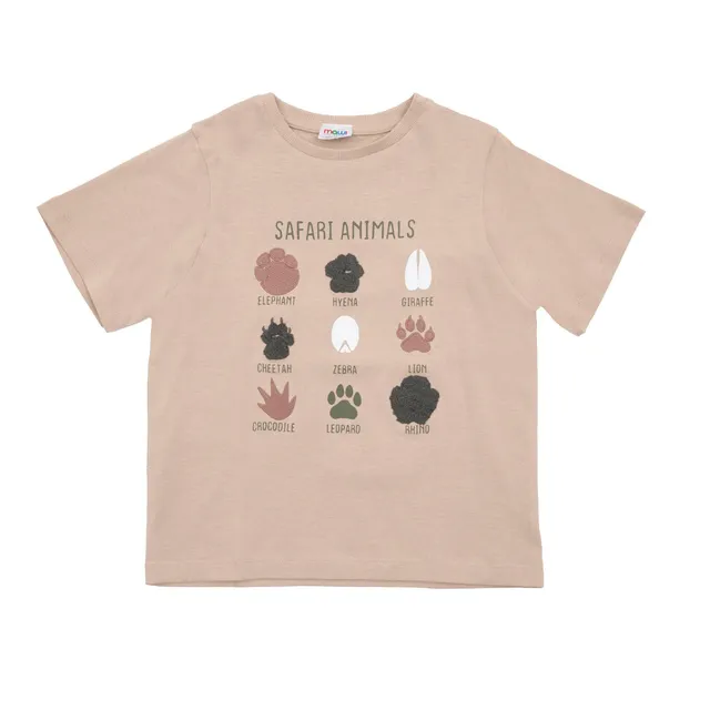 Toys Center Baby Safari t-shirt bimbo beige jersey