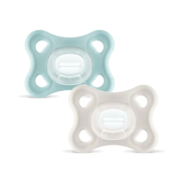 MAM Comfort succhietto silicone 3-12 mesi set 2pz verde neutro