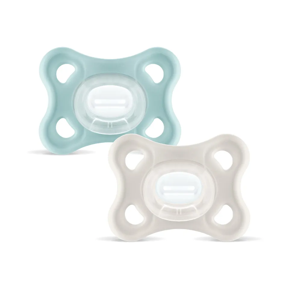 MAM Comfort succhietto silicone 3-12 mesi set 2pz verde neutro