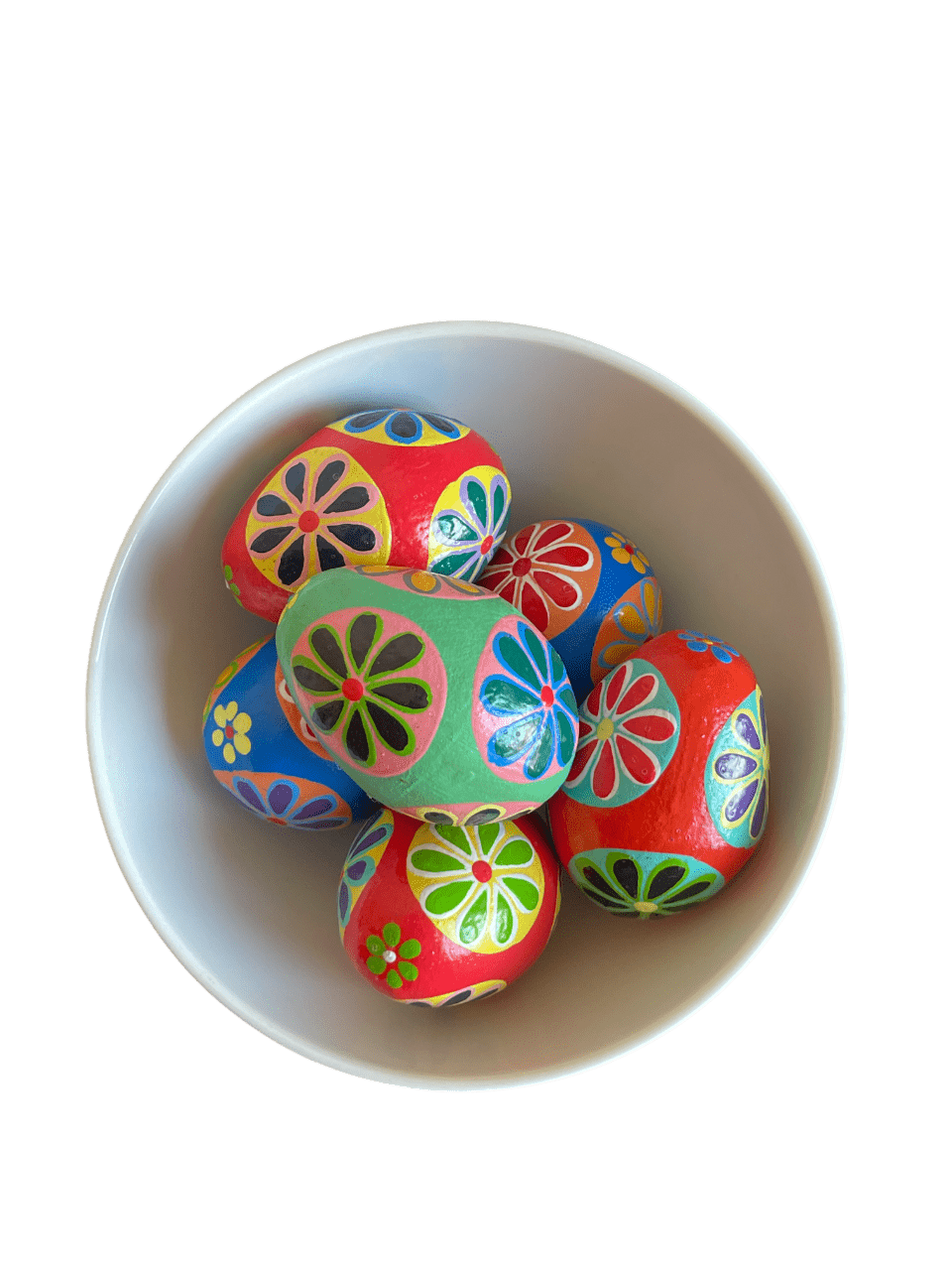 The Dida Huevos de Colores Uova Decorate Fiori Miste