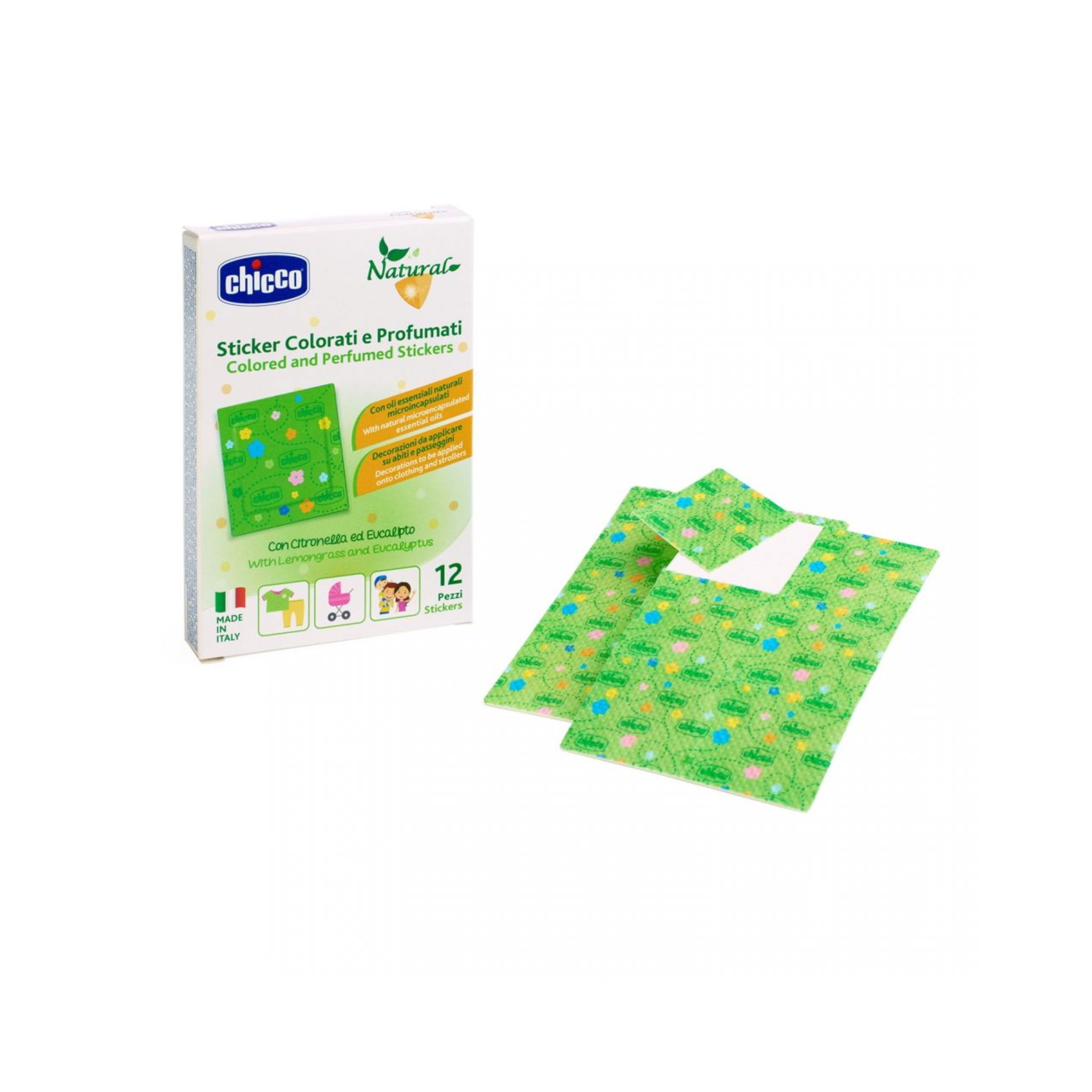 Chicco cerotti profumati colorati citronella 12 pezzi