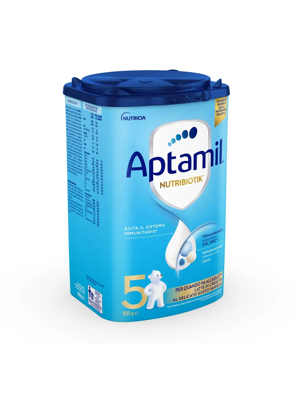 Aptamil Nutribiotik 5 latte crescita 830g da 36 mesi
