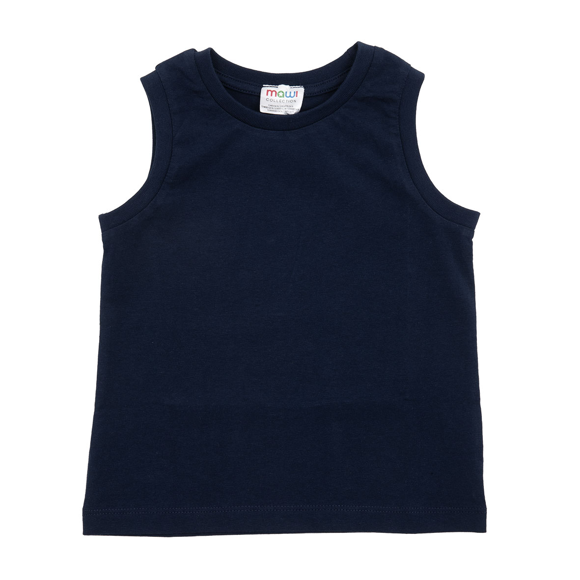 Canotta jersey bimbo blu tinta unita