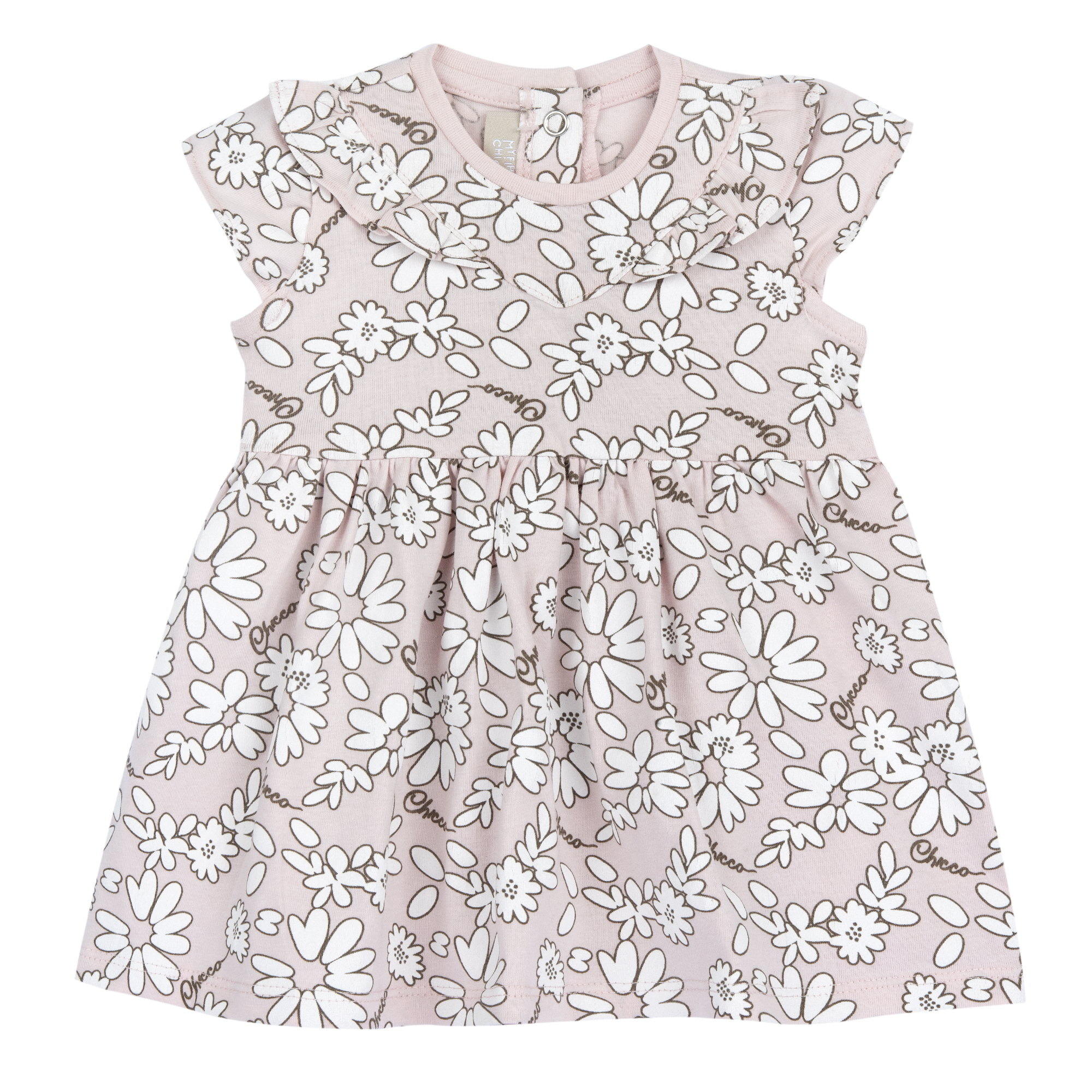 Chicco Vestito Bambina Maniche Corte Tessuto Leggero