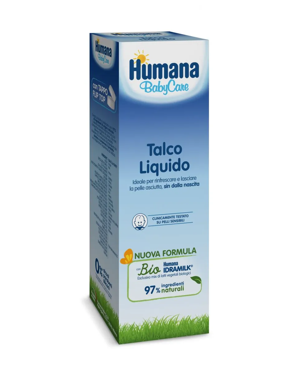 Humana Baby Care Talco Liquido 100 ml Pelli Sensibili