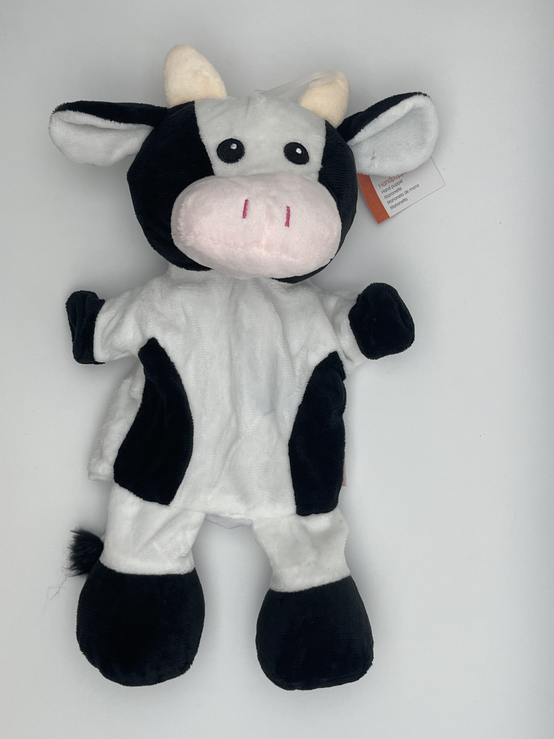 The Dida Burattino a Mano Mucca 32 cm Tessuto Morbido
