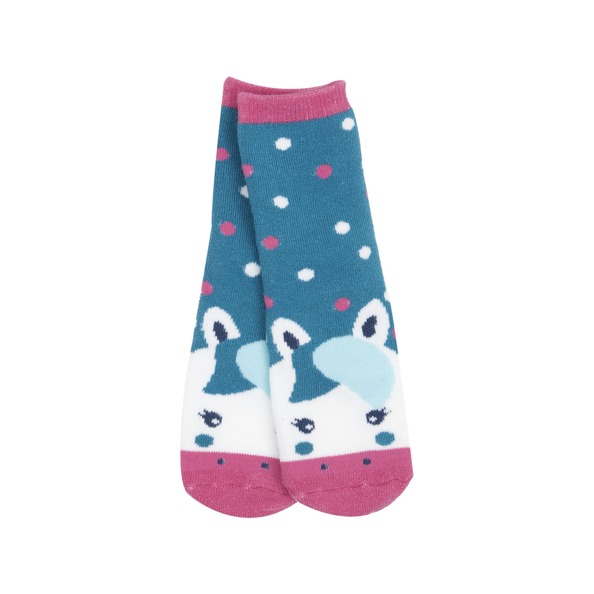 Calze Antiscivolo Bimba Blu Rosa Cavallino Pesanti