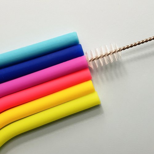 The Dida Cannucce Silicone Arcobaleno 6 Pezzi