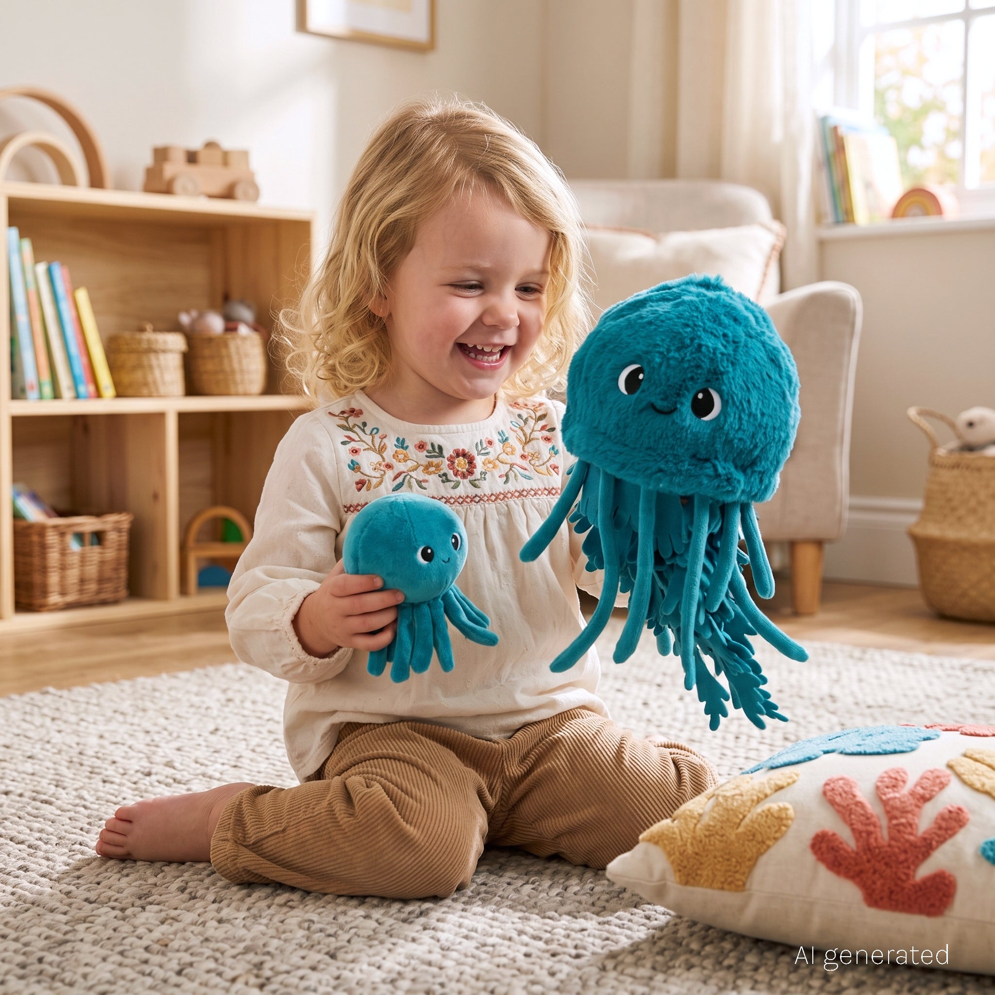 Les Déglingos Ptipotos Lilou Medusa peluche mamma bebè