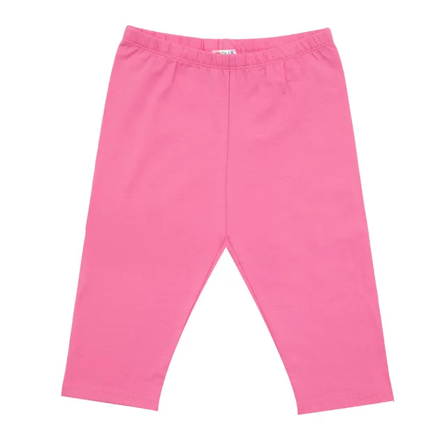 Legging stretch basic bimba rosa cotone