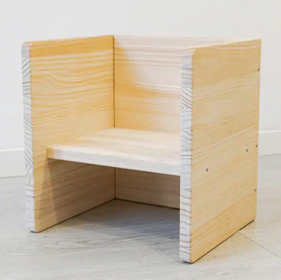 The Dida Montessori sedia cubo in legno 2 posizioni