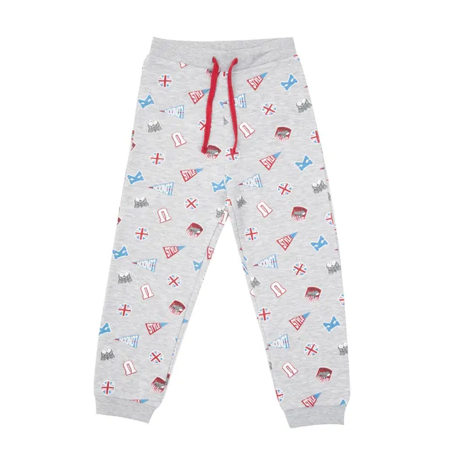 Toys Center Baby University pantalone felpato bimbo grigio chiaro