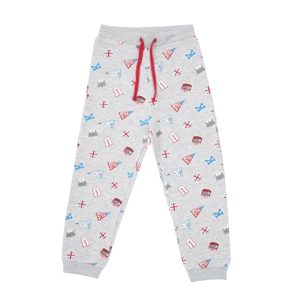 Toys Center Baby University pantalone felpato bimbo grigio chiaro