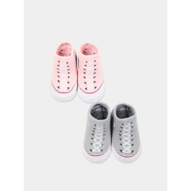 Nike babbucce neonata 2 paia grigio rosa cotone