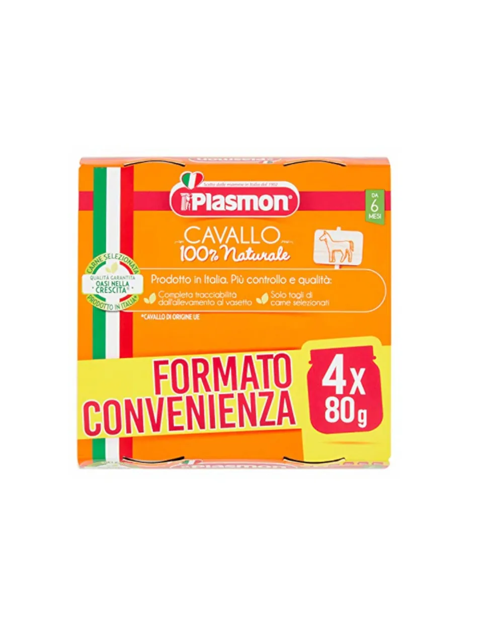Plasmon Omogeneizzato Cavallo 4x80g dal 4 mese
