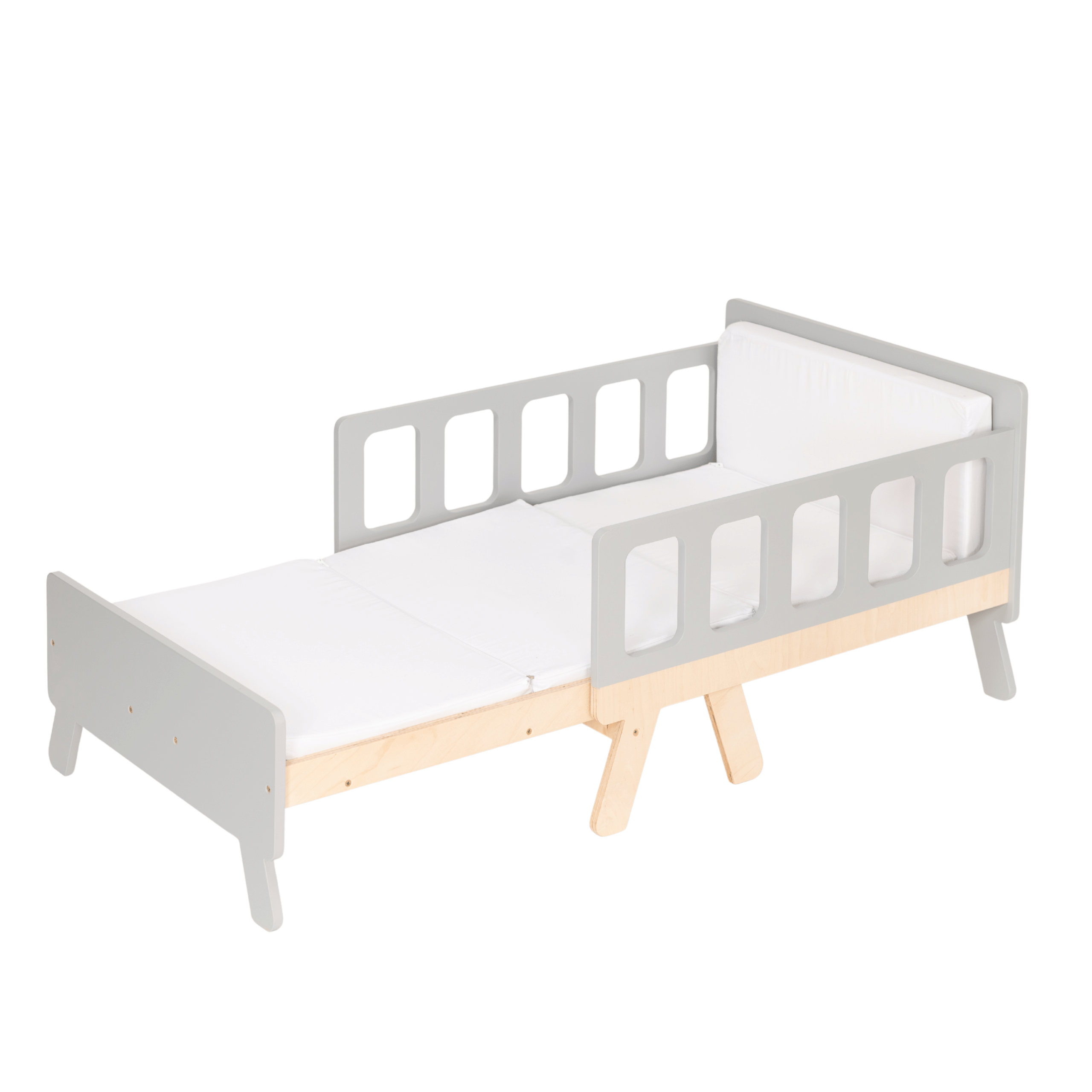 The Dida Creciente lettino montessori grigio materasso