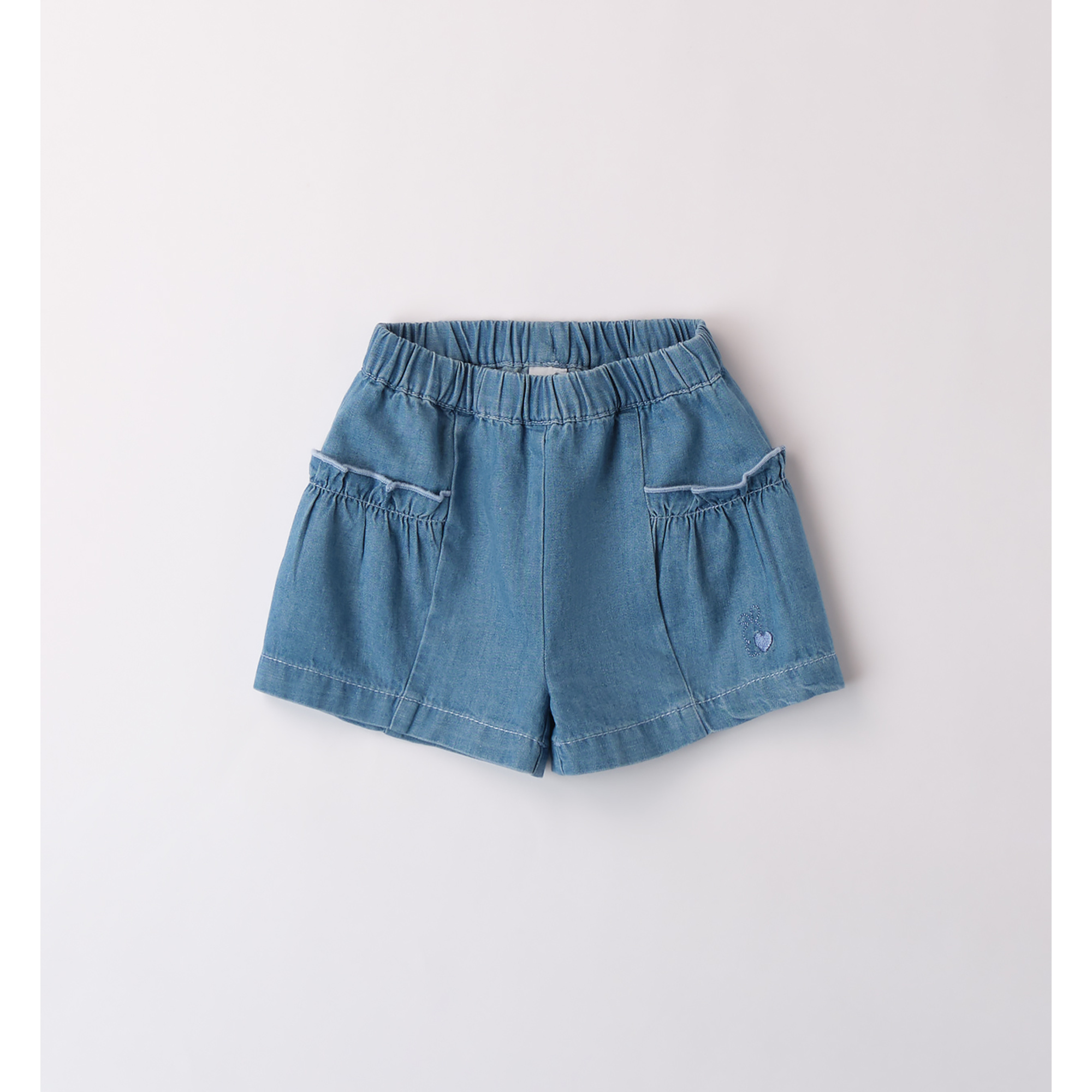 iDO shorts neonata chambray tasche denim cotone 1-24 mesi