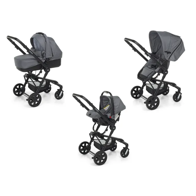 Travel System UP3 i-Size Trio Passeggino Titanio Navicella