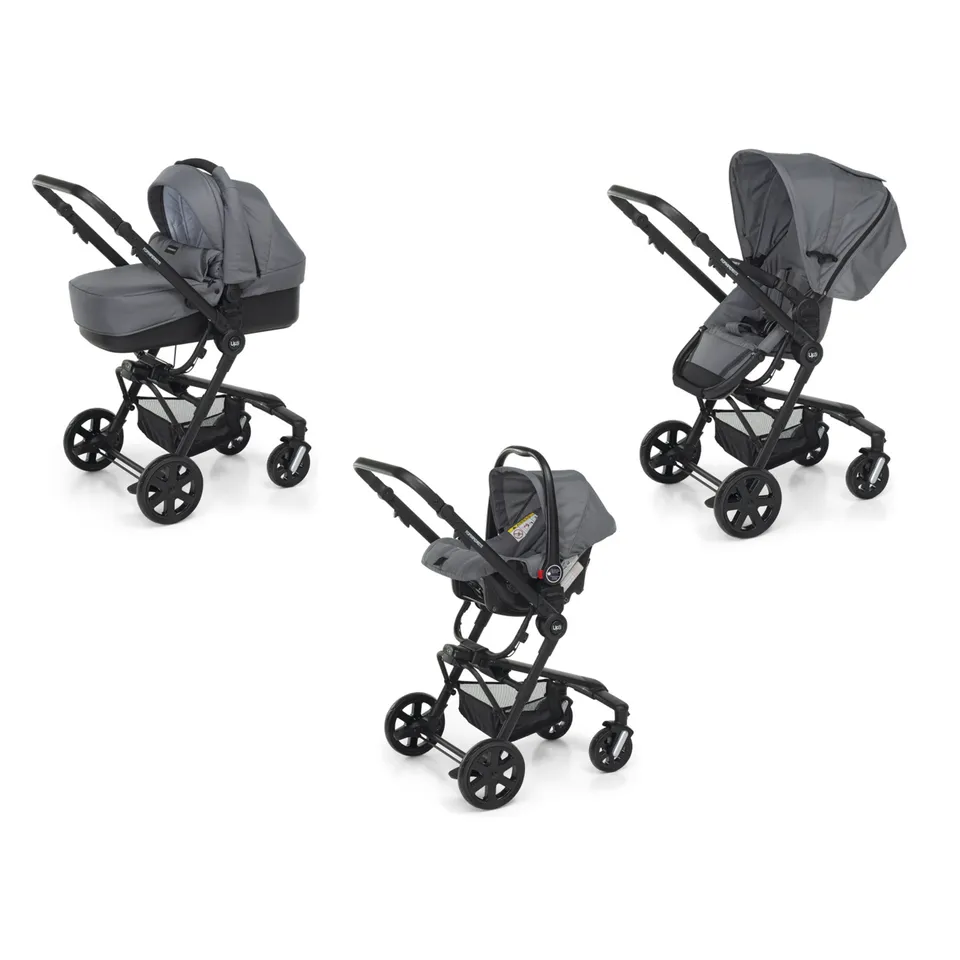 Travel System UP3 i-Size Trio Passeggino Titanio Navicella