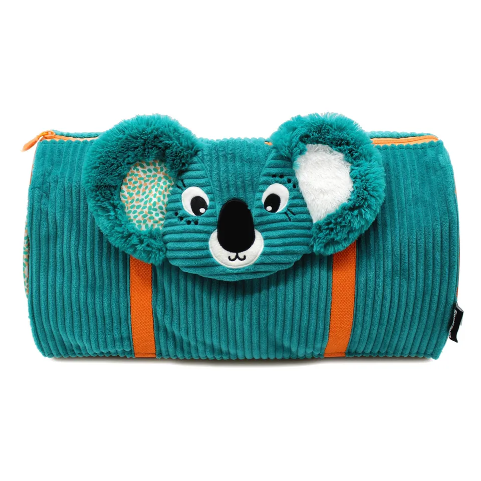 Les Deglingos Berlingos Borsa Viaggio Koala Verde Blu