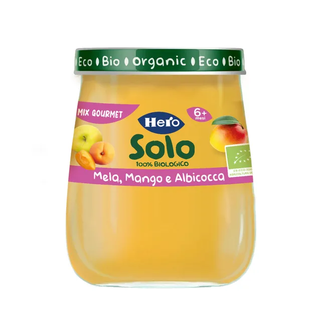 Hero Omo mela mango omogeneizzato bio 120g
