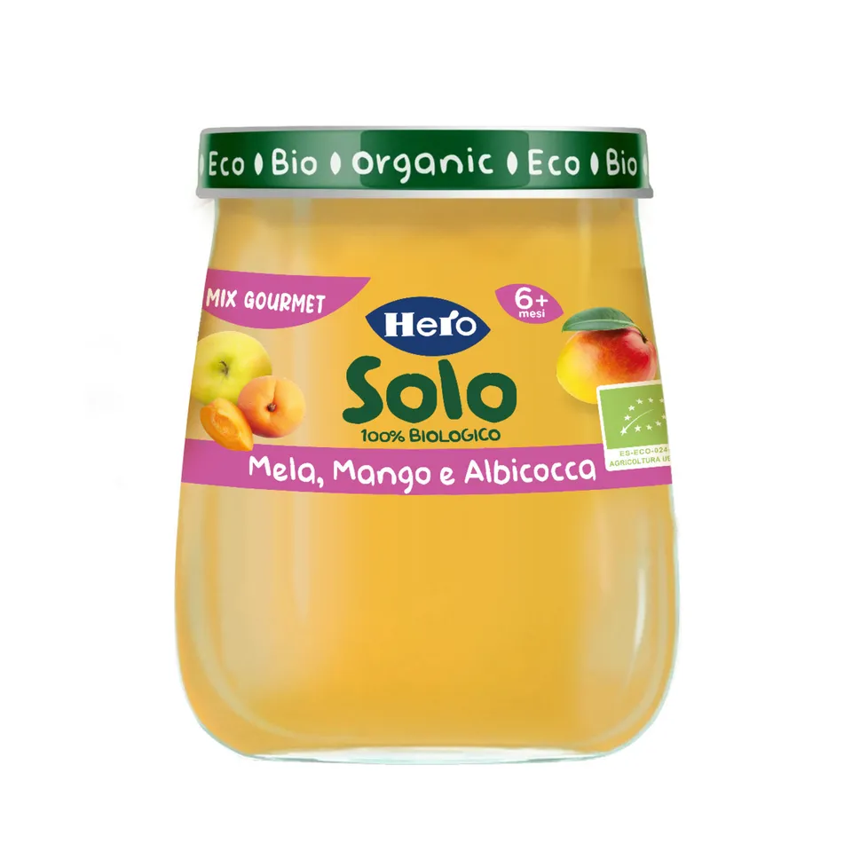 Hero Omo mela mango omogeneizzato bio 120g