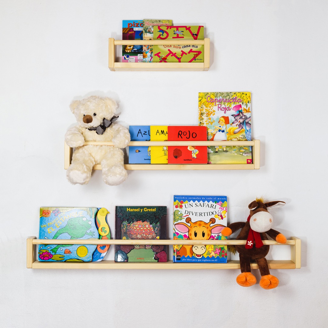 The Dida Montessori Set 3 Mensole Pino naturale