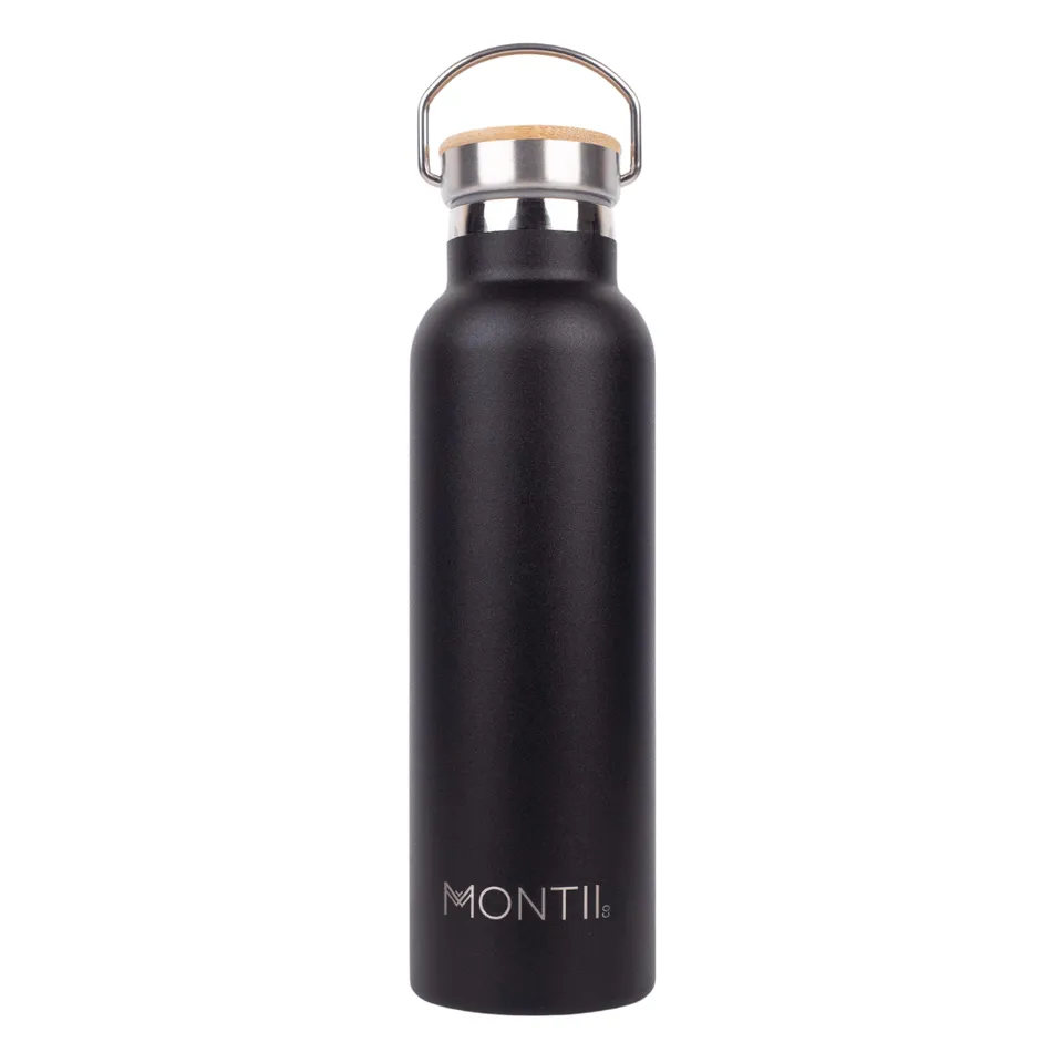Montii Borraccia Termica Bambini Nera 600 ml Acciaio