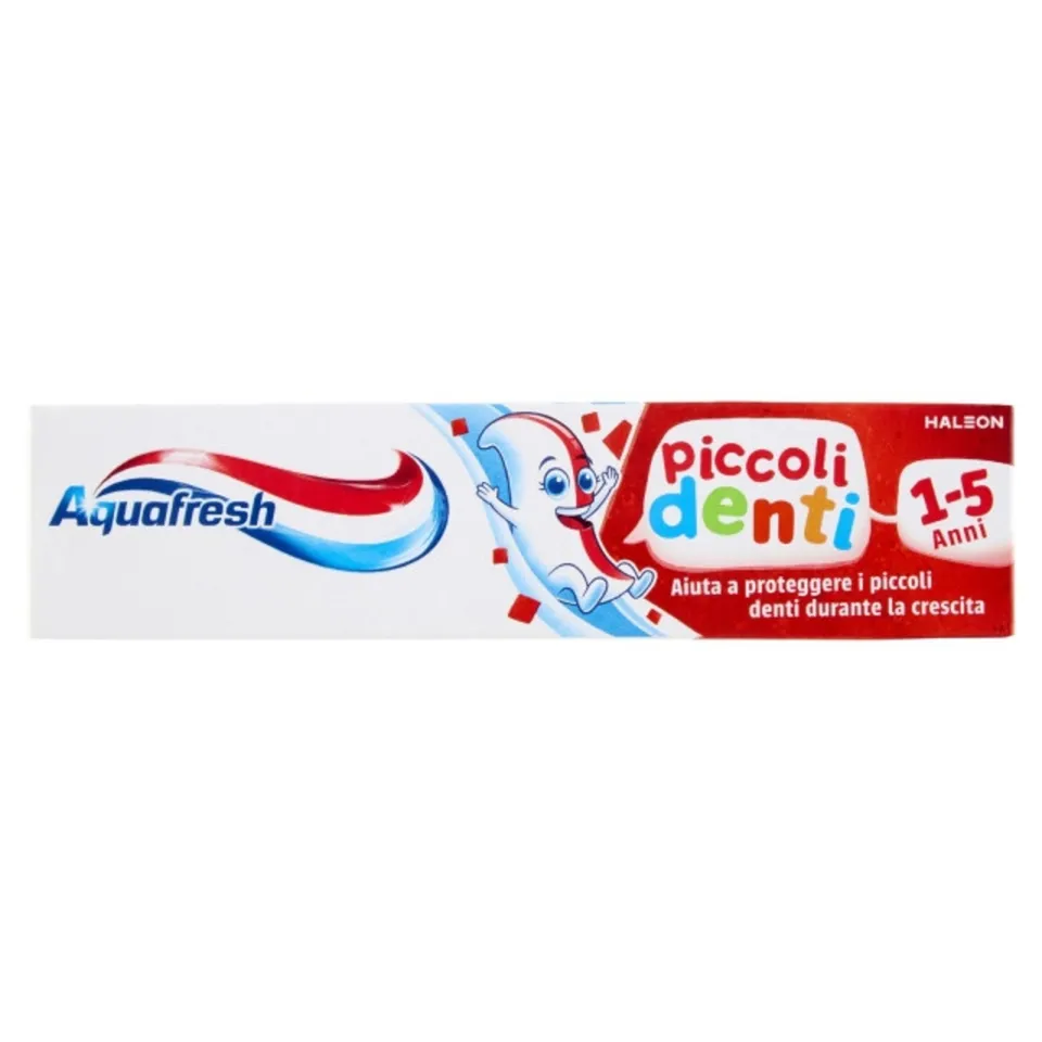 Aquafresh dentifricio bambini 3-5 anni 50ml gusto frutta
