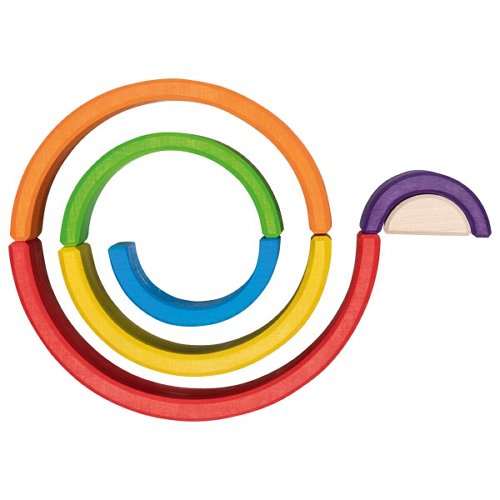 The Dida Piccolo Arcobaleno costruzioni legno 7 pezzi