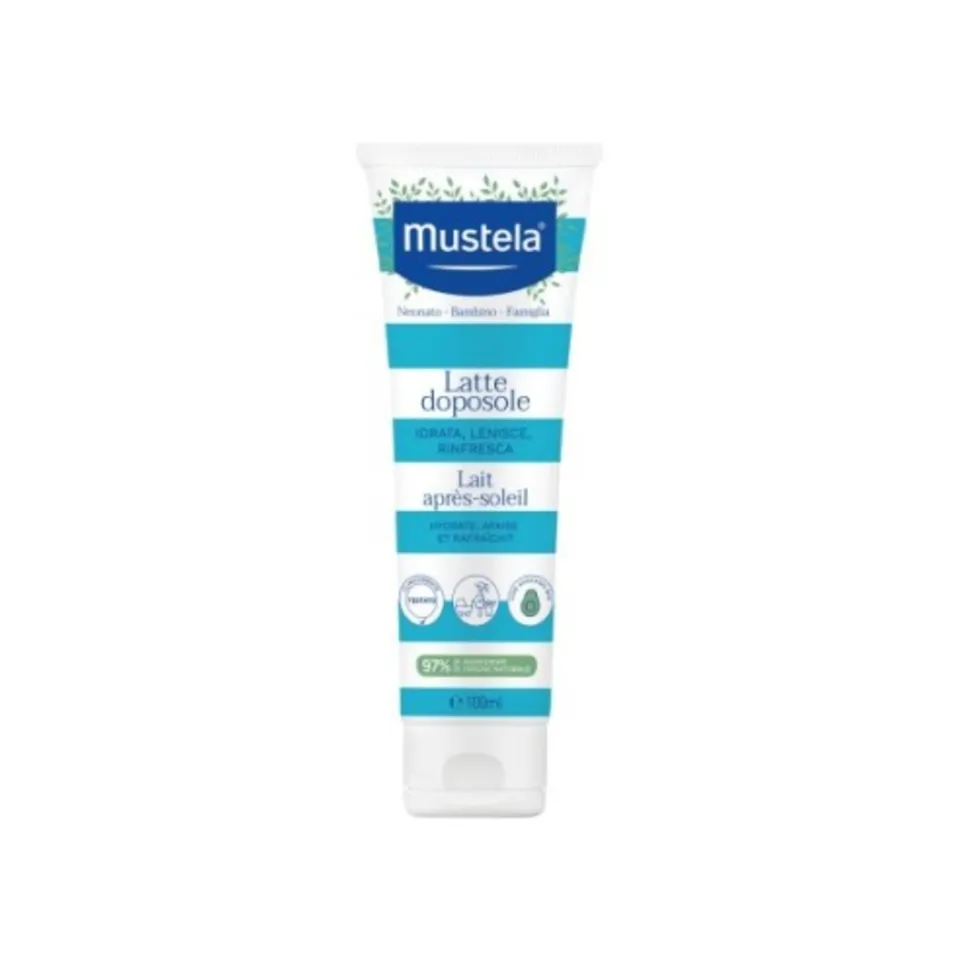 Mustela latte doposole 100 ml neonati idratante