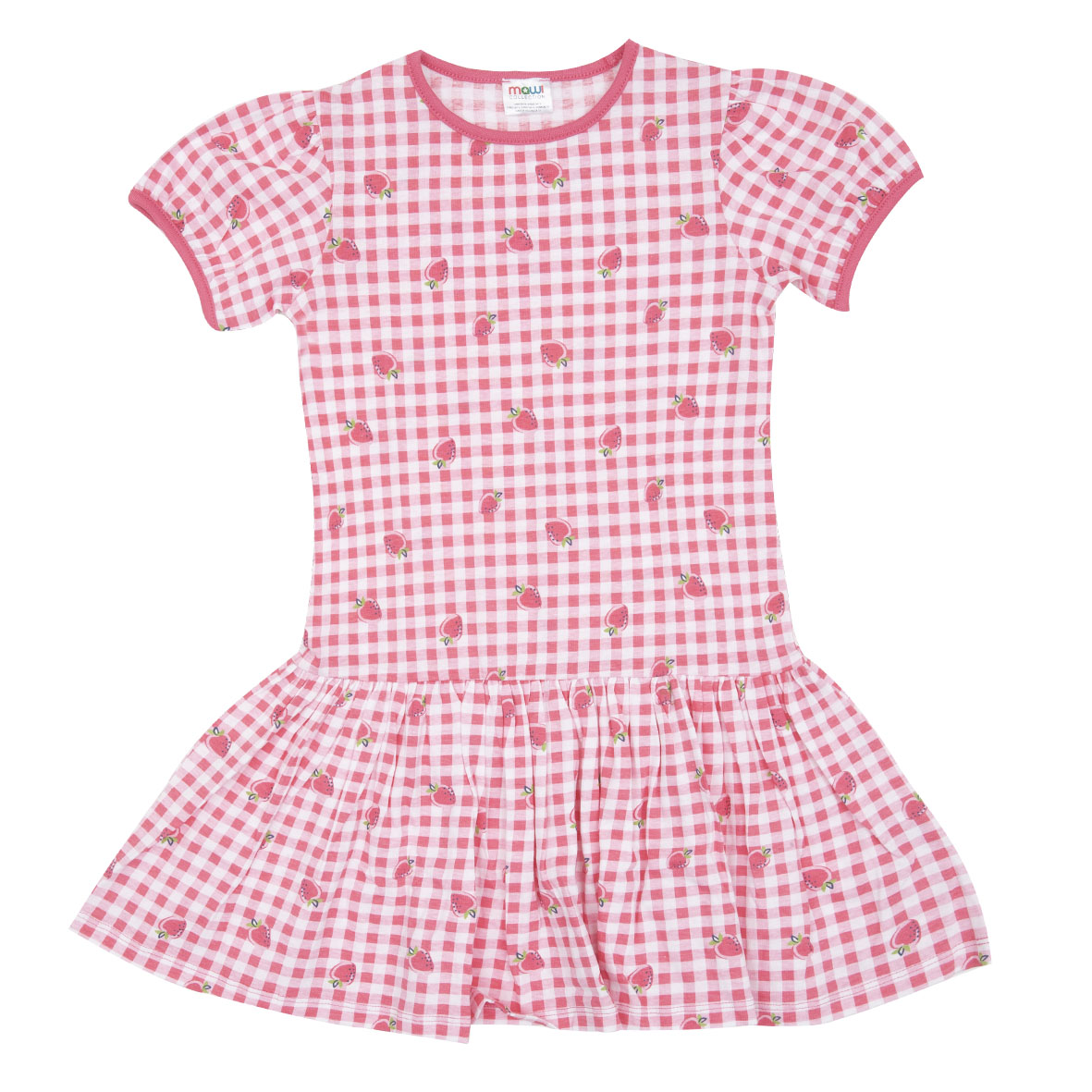 Toys Center Baby Abito Bimba Rosa Fragole Jersey Mezza Manica