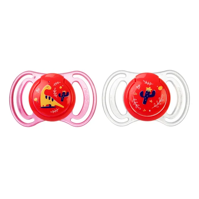 Neobaby Mini succhietto anatomico silicone 0m+ rosa 2 pz