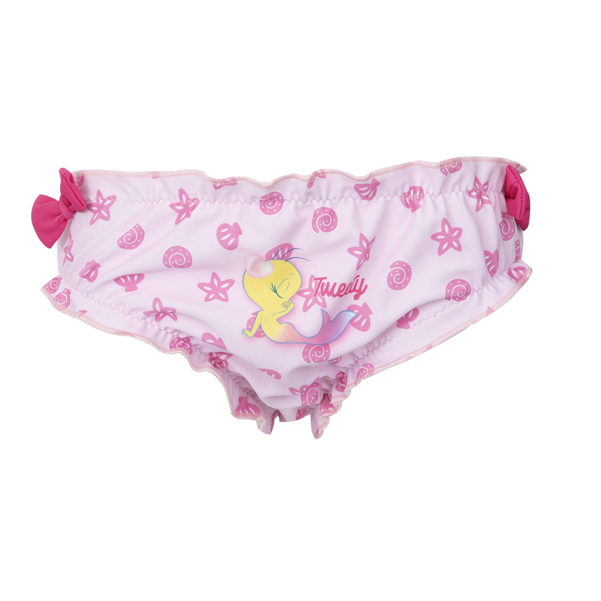 Costume Slip Bimba Tweety Rosa con Fiocchetti