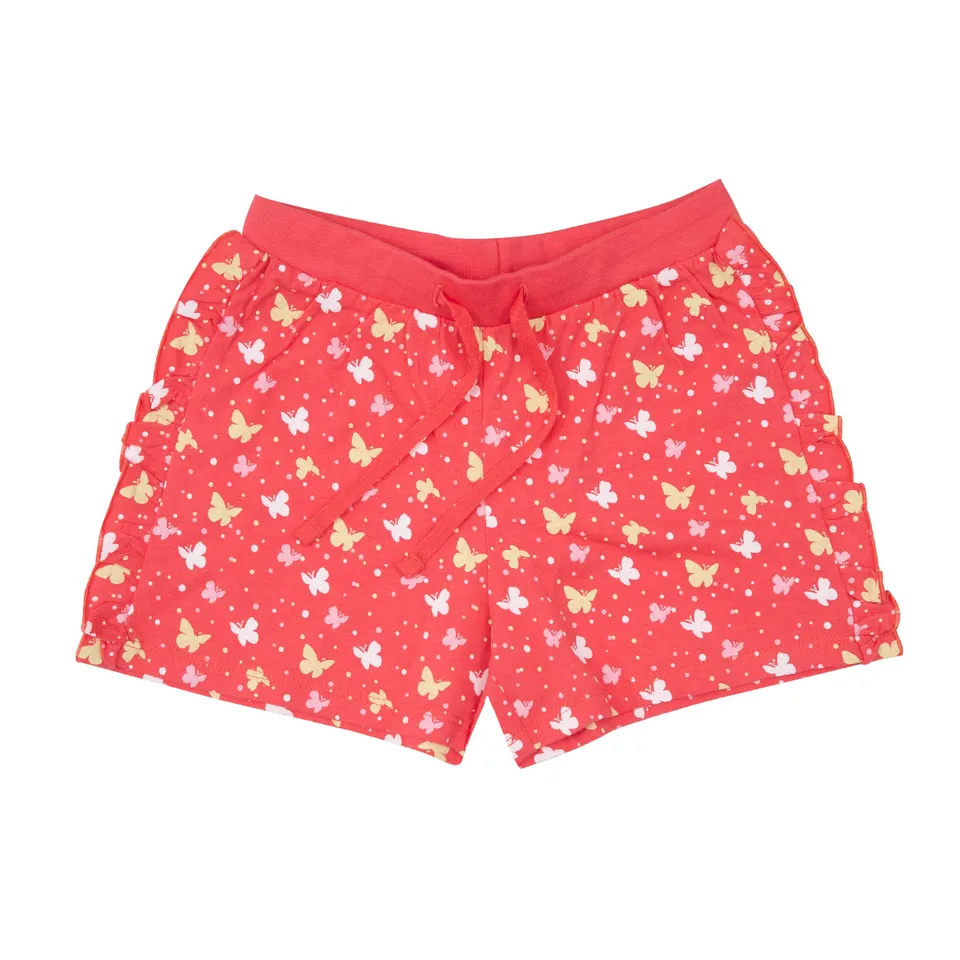 Toys Center Baby bermuda bimba jersey corallo farfalle