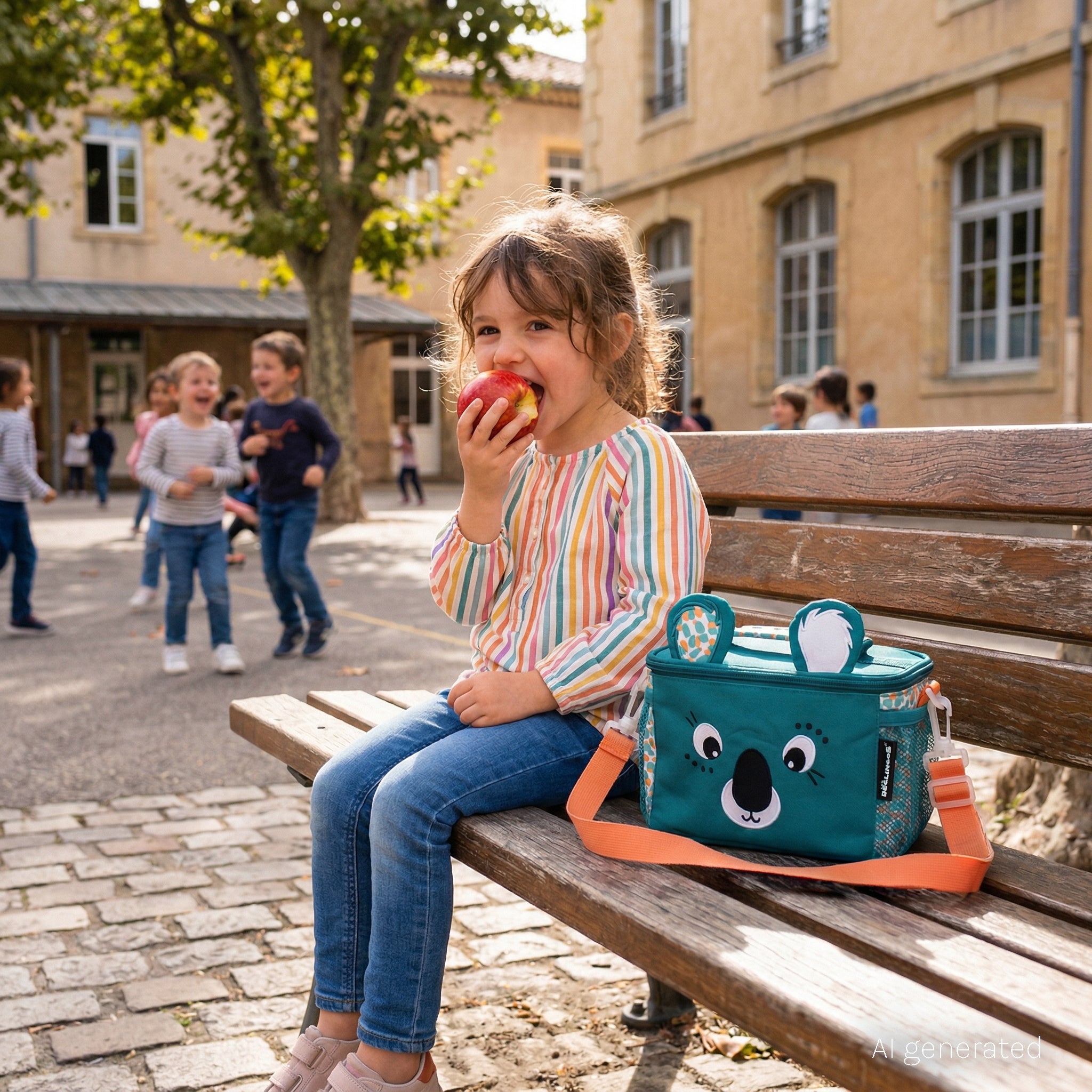 Les Deglingos Berlingos borsa termica koala verde acqua