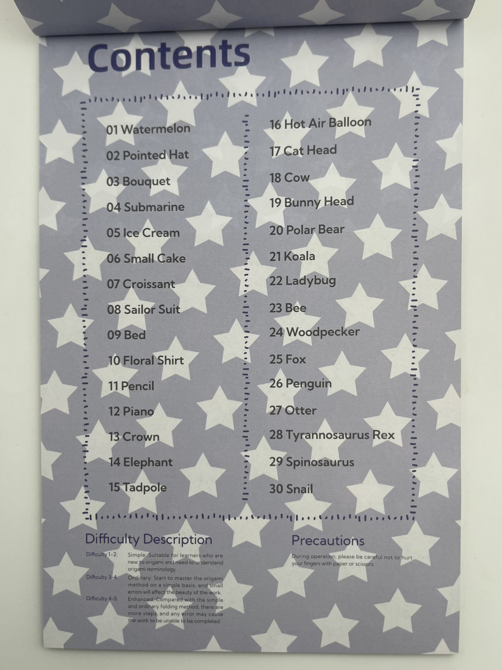 The Dida Quaderno Origami Principiante 30 Fogli Bambini