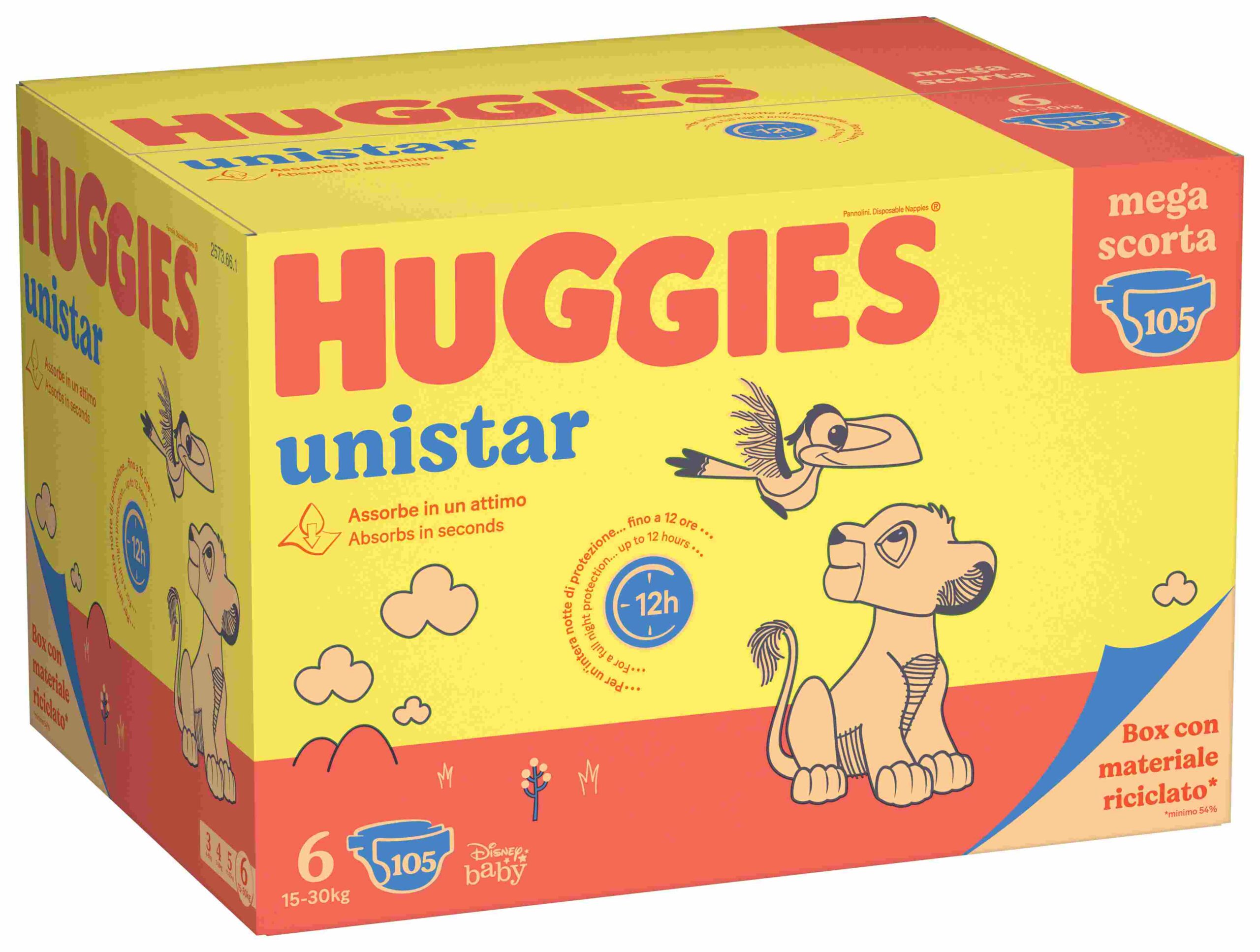 Huggies Unistar Tg 6 Pannolini Mega Pack 105 Pezzi