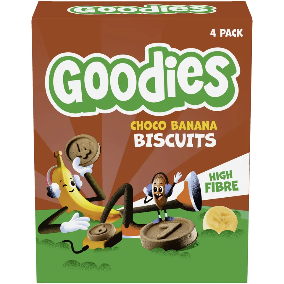 Hero Goodies biscotti choco-banana 4x20 g dai 3 anni
